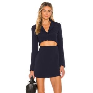 Brand new navy blazer dress with cut out.
